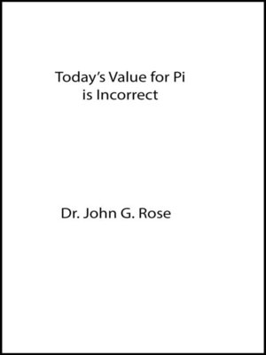 cover image of Today's Value for Pi Is Incorrect